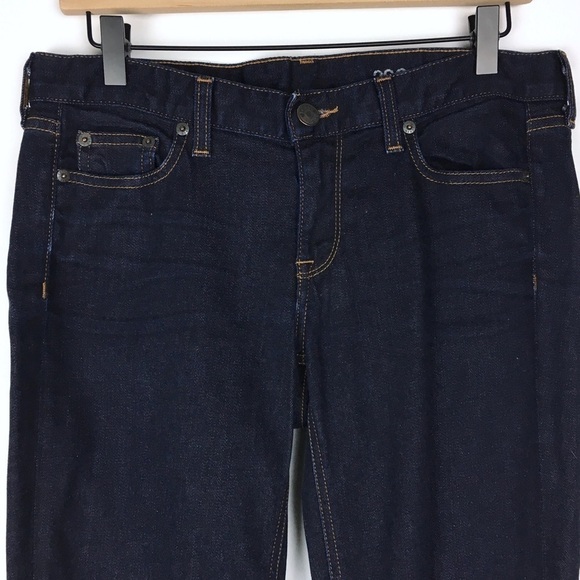 J CREW Jeans Matchstick Straight Leg Ultra Dark Wash Stretch Denim 29S Short - Picture 2 of 14
